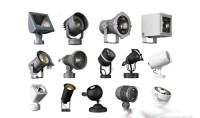 3D model of outdoor spotlights